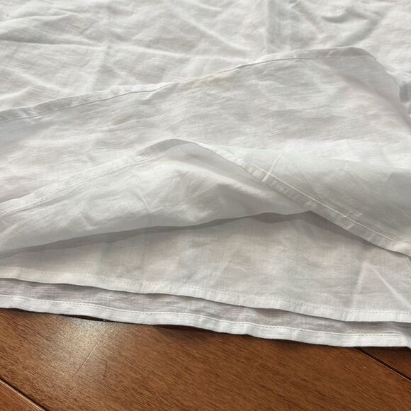 NWT Linen-blend squareneck White tank top size L - Picture 9 of 12